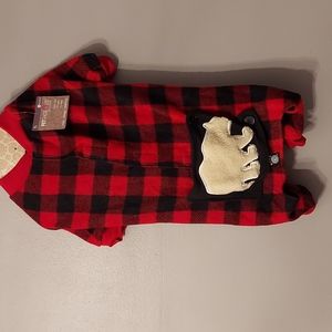 Dog Pajamas Outfit Flannel Large NWT